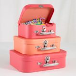 Bon Voyage Suitcase Set (Pink/Peach)