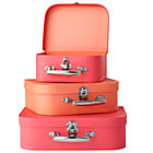 Pink/Peach Bon Voyage Suitcase Set/3