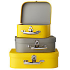 Yellow/Grey Bon Voyage Suitcase Set/3