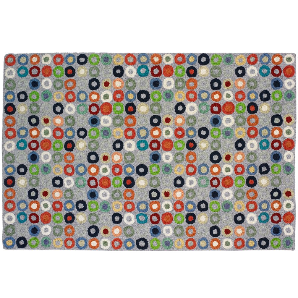 4 x 6' Round and Round Rug (Lt. Blue)