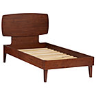 Twin Walnut Ellipse Bed