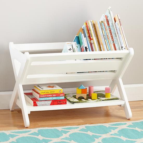 Good Read Trough Book Caddy (White) The Land of Nod