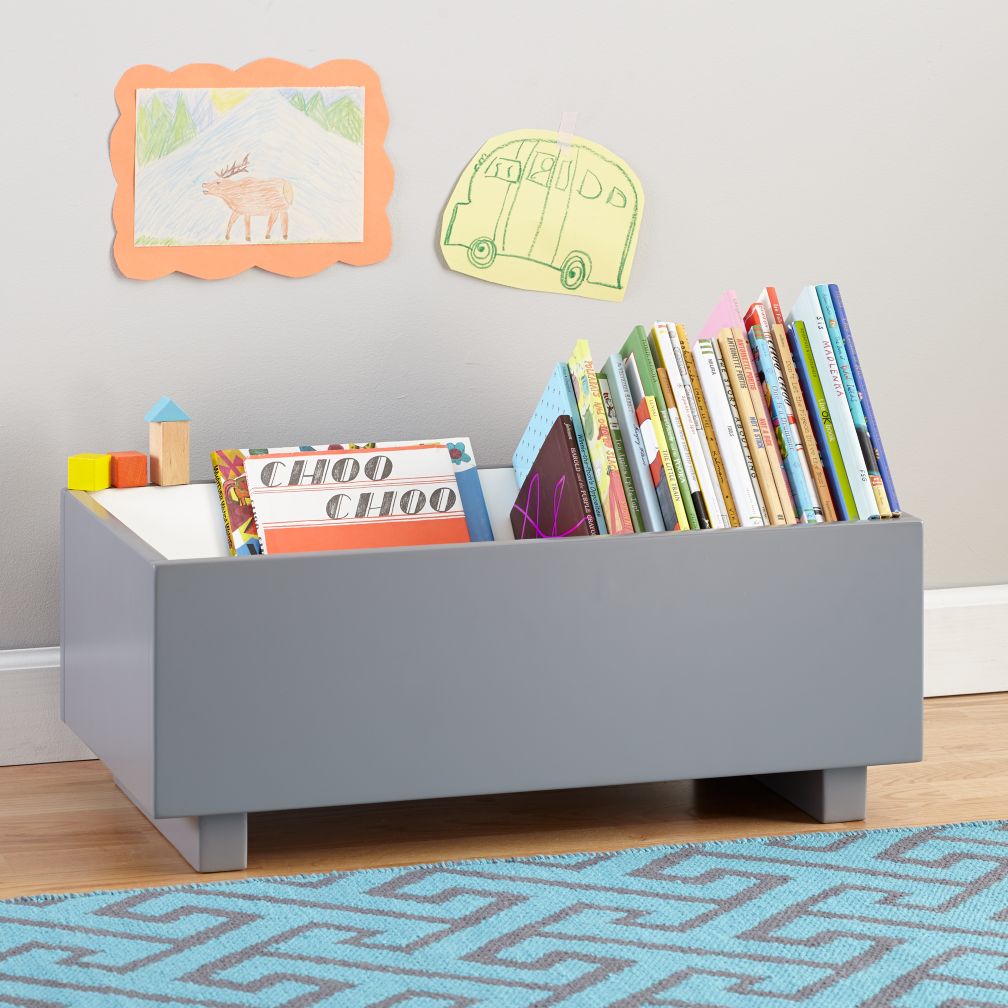 Open Book Bin (Grey)