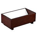 Espresso/White Open Book Bin