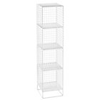 White On the Grid Bookcase