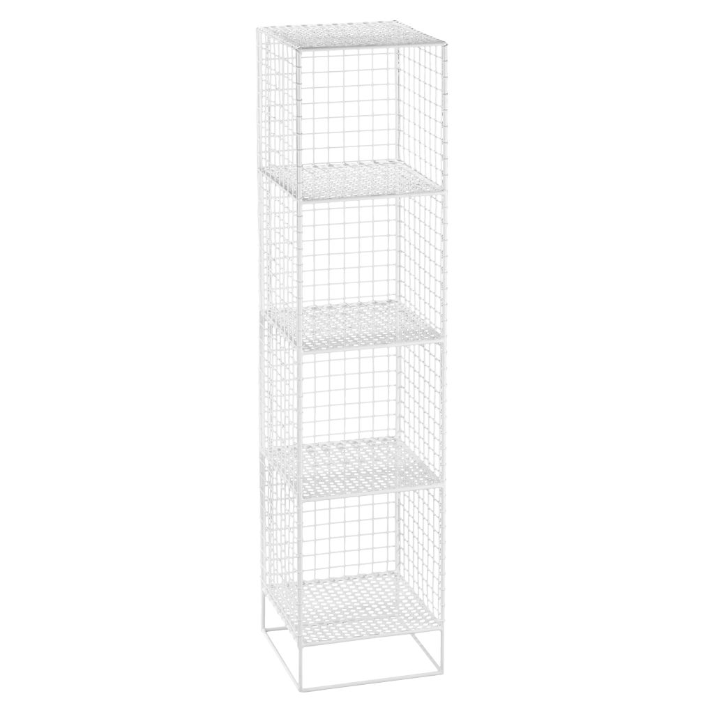 On the Grid 4-Cube Bookcase (White)