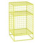 Lime On the Grid Nightstand