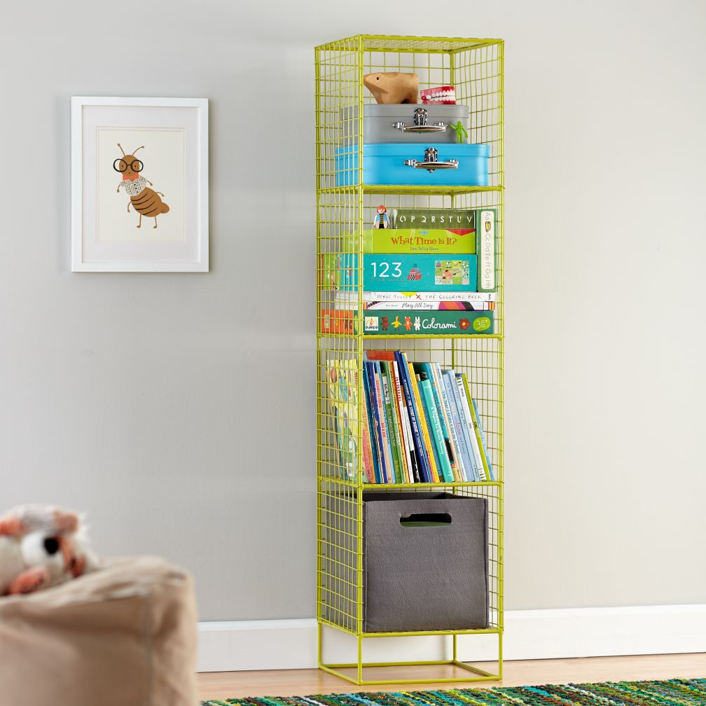 On the Grid Bookcase (Lime)