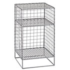 Grey On the Grid Nightstand