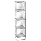 Grey On the Grid Bookcase