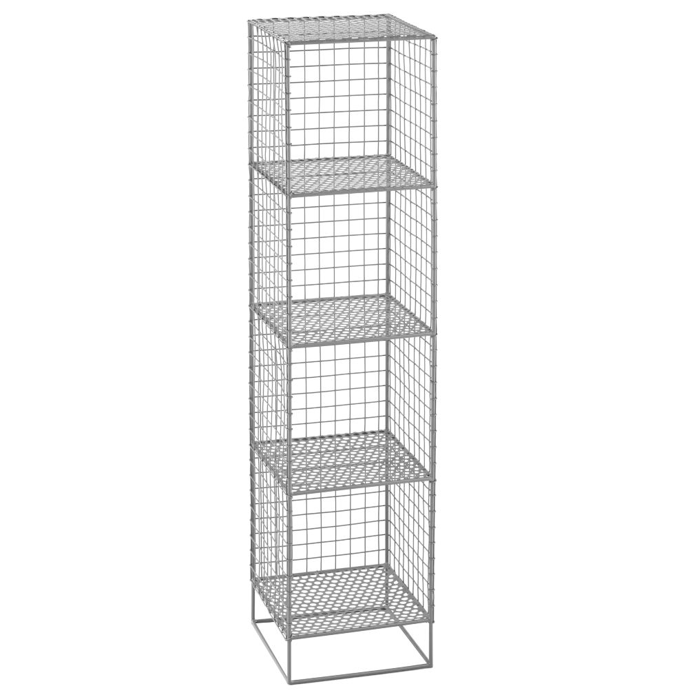 On the Grid 4-Cube Bookcase (Grey)