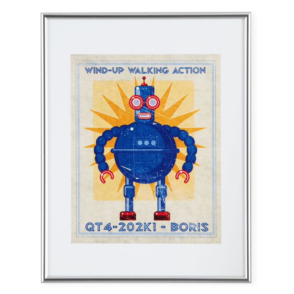 Retrobot Wall Art (Blue)