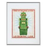 Retrobot Wall Art (Green)