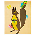 Squirrel and Owl Wall Art