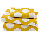 Toddler Yellow Dot Sheet Set(includes 1 fitted sheet, 1 flat sheet and 1 case)