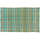 4 x 6' Blue Hot Spot Woven Rug