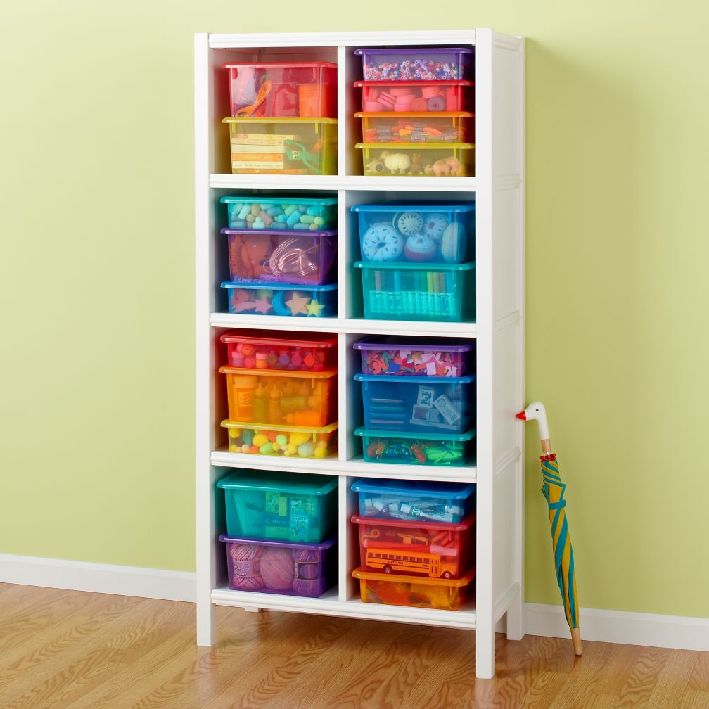8-Cube Bookcase (White)
