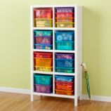 8-Cube Bookcase (White)
