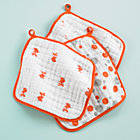 Orange Washcloths (Set of 3)