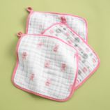Pink Wash Up Washcloths (Set of 3)