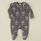 0-3 mos. Grey Trees Long Sleeve Footie