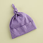 0-3 mos. Purple Deco Knot Hat