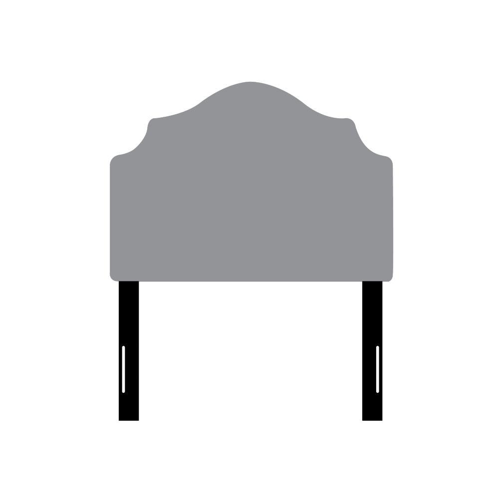 As You Wish Upholstered Arched Headboard (Twin)