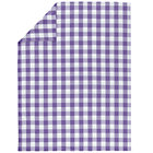 Twin Lavender Gingham Duvet Cover