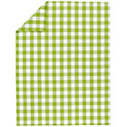 Twin Green Gingham Duvet Cover