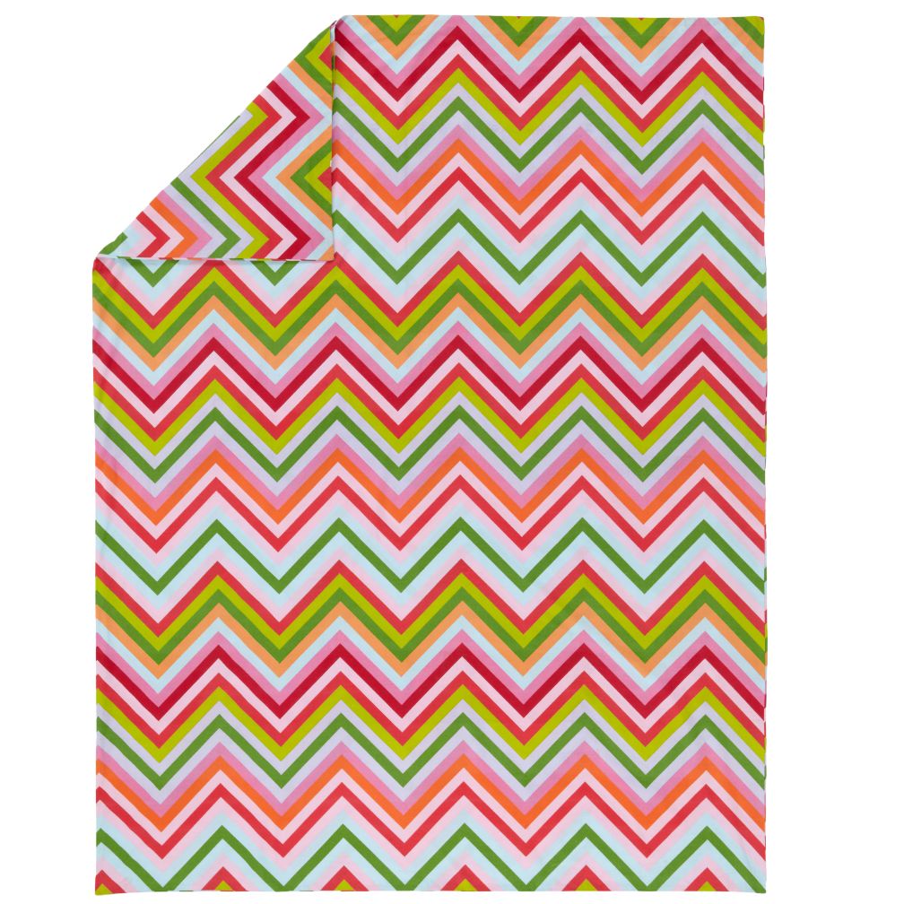 Full-Queen Watermelon Stripe Duvet Cover