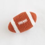 football wooden rattle