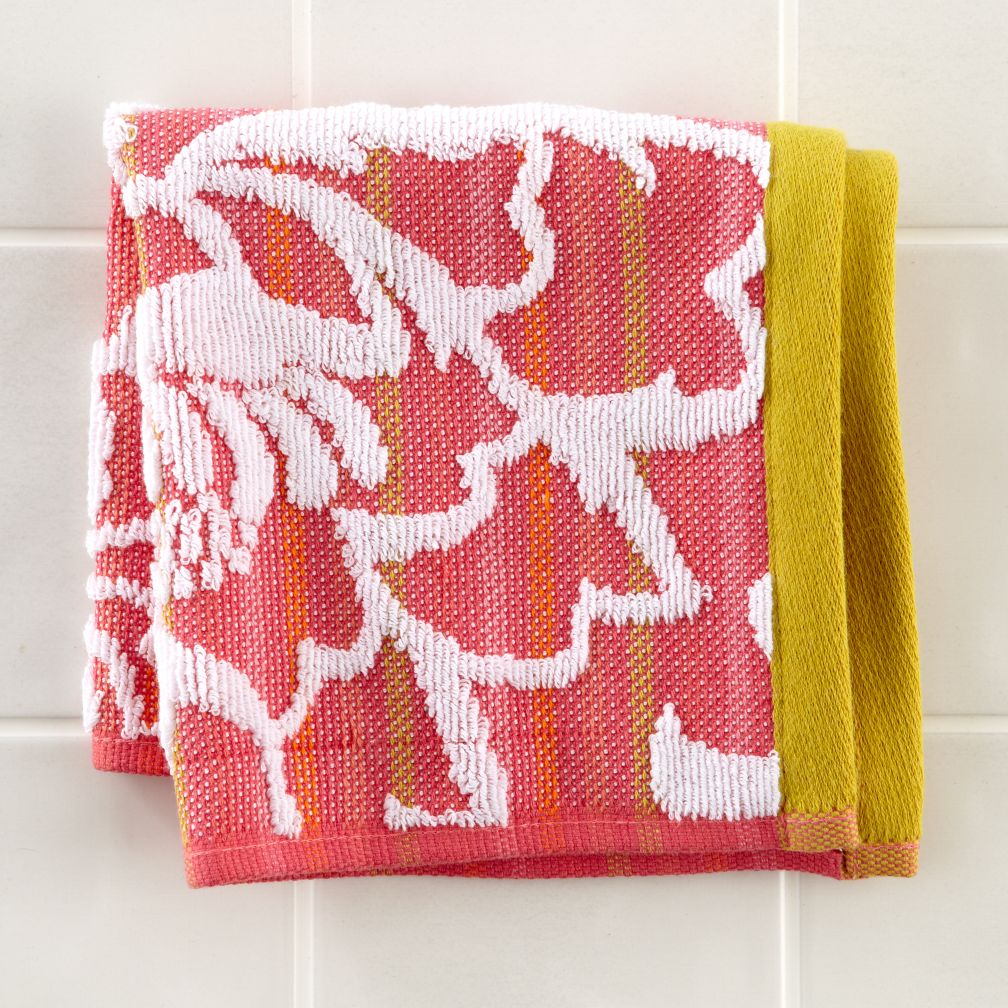 Raised Floral Washcloth