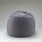 40" Grey Beanbag Chair includes Cover and Insert