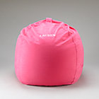 40" Pink Personalized Beanbag Chair includes Cover and InsertFree embroidered personalization!