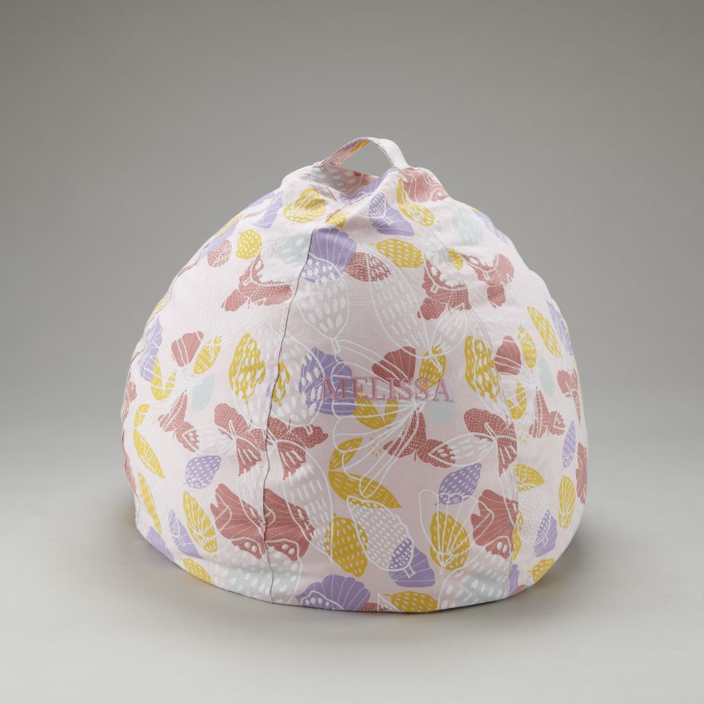 30" Strawberry Floral Beanbag