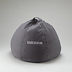 Grey Personalized Beanbag Chair includes Cover and InsertFree embroidered personalization!