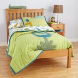 Natural Simple Bed (Headboard w/wood frame)