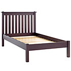 Twin Espresso Bed (Headboard w/wood frame)