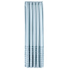 84" Blue Multi Ruffle Curtain Panel(Sold Individually)