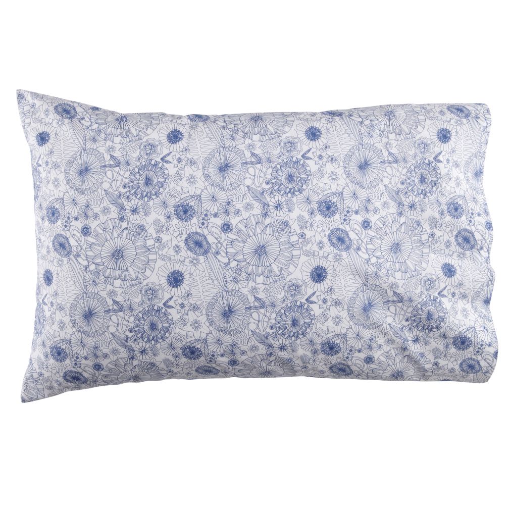Twelve Bar Blues Floral Pillowcase