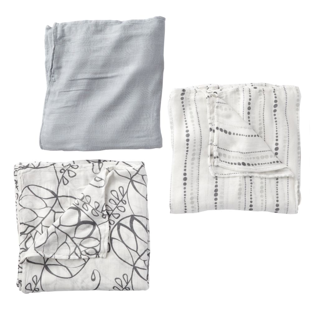 It's a Wrap Bamboo Swaddling Blankets (Grey)