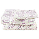 Twin Purple Bazaar Sheet Set(includes 1 fitted sheet, 1 flat sheet and 1 case)