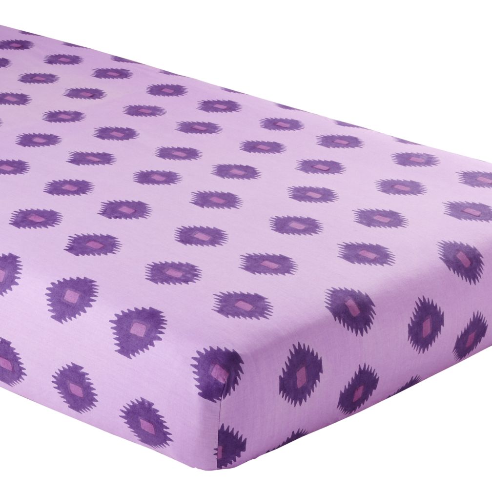 Crib Fitted Sheet (Ikat Print)