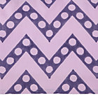 Purple Zig Zag Crib Skirt