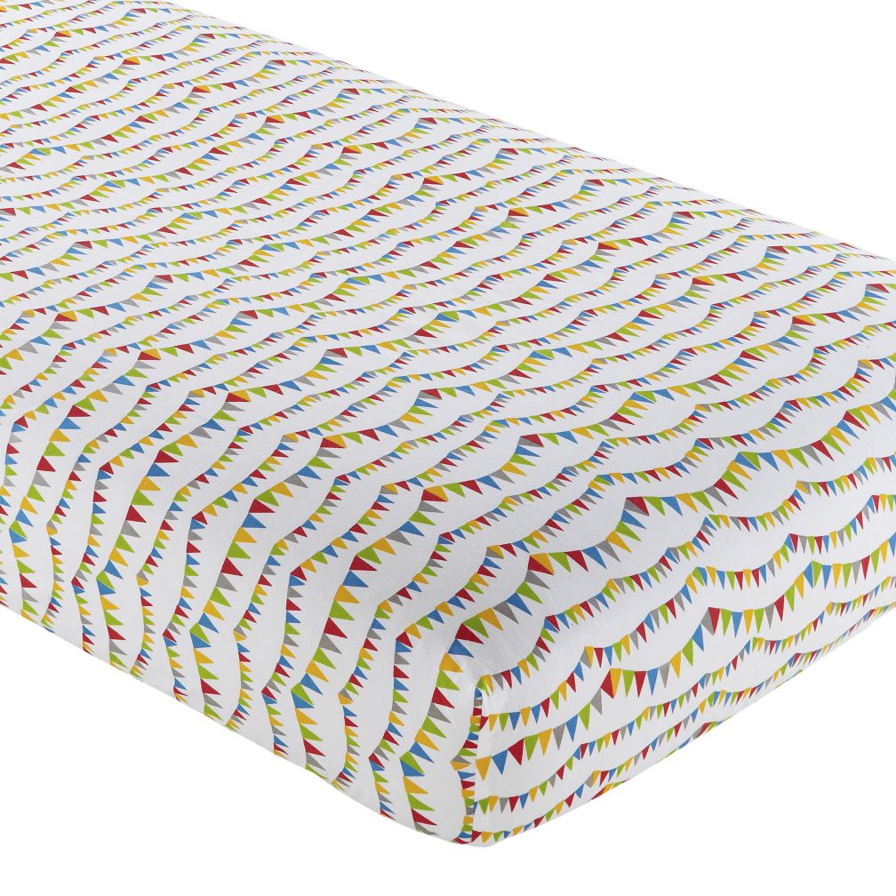 Crib Fitted Sheet (Circus Banner)