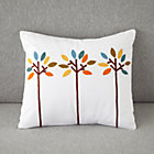 Bright Eyed Trees Throw Pillow