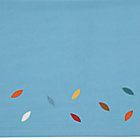 Bright Eyed Blue Leaf Crib Skirt