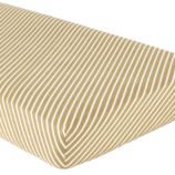 Crib Fitted Sheet (Green Stripe)
