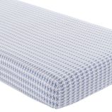 Crib Fitted Sheet (Blue Fish Print)
