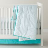 Fine Prints Crib Bedding (Aqua Diamonds)